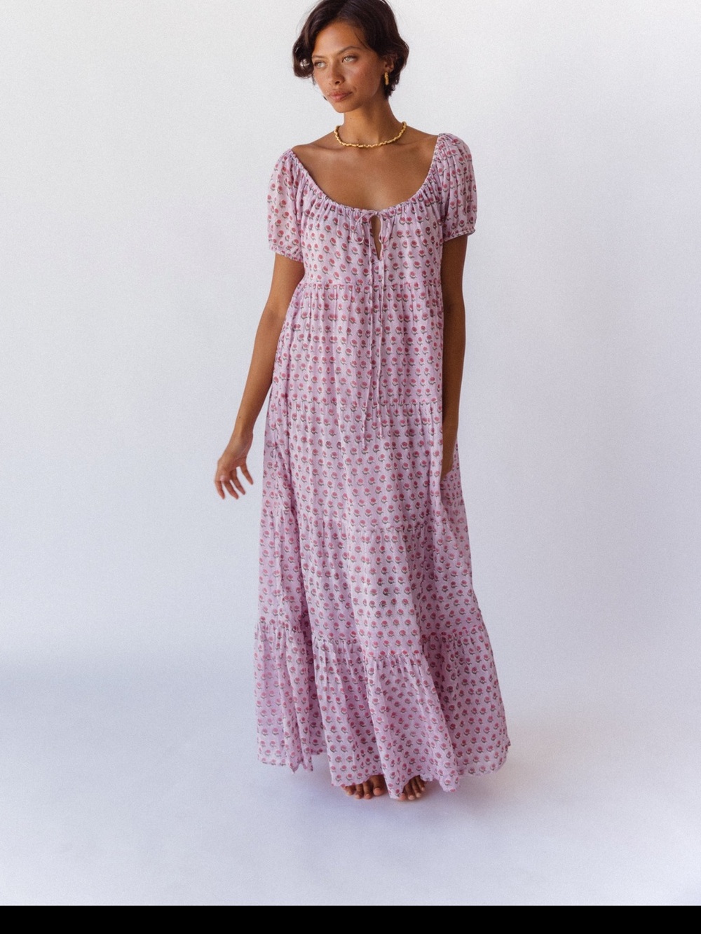 Daughters of India Sita Maxi Dress in Violet 🌷 - Picture 6 of 13